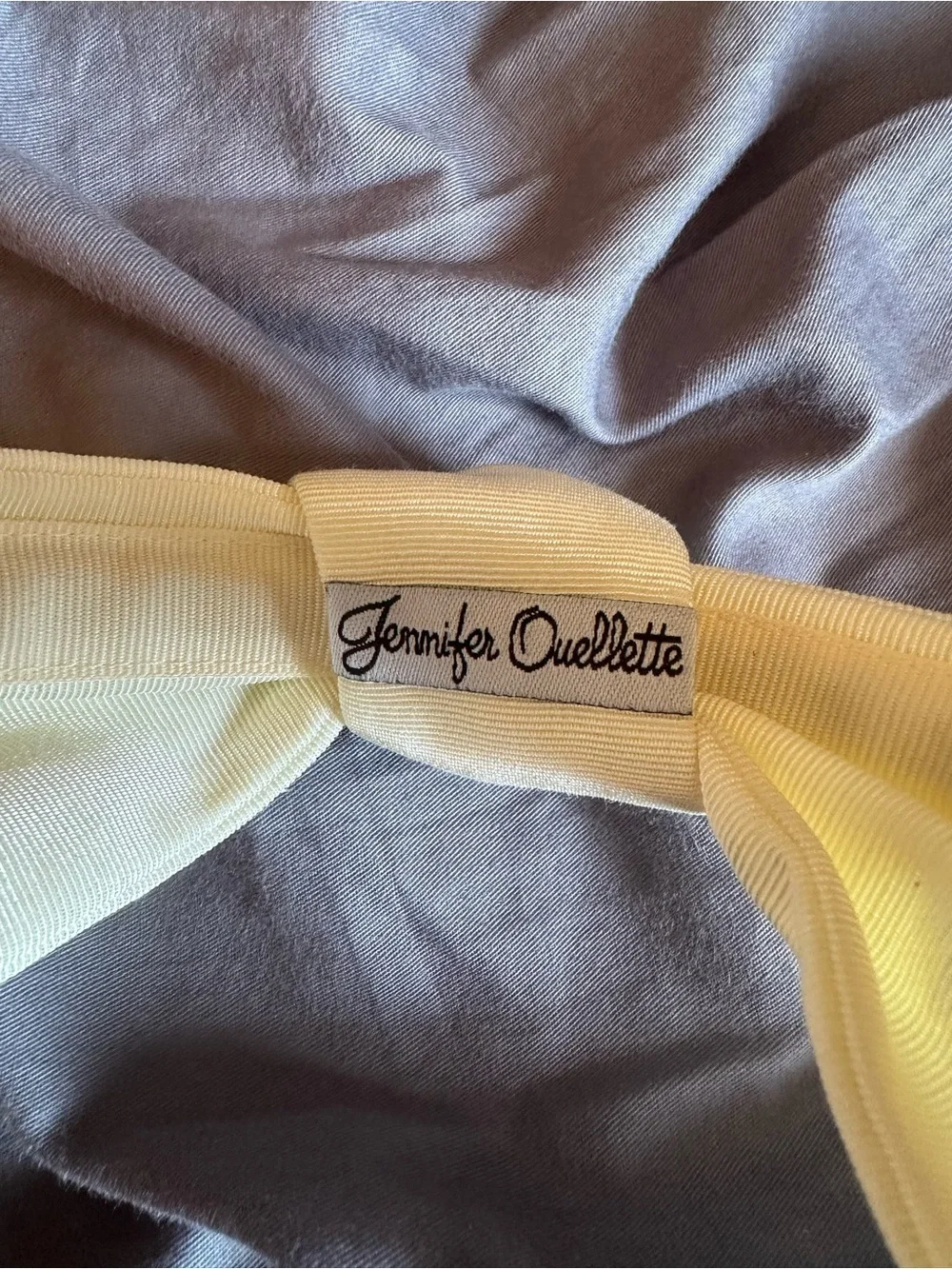Jennifer Ouellette Knotted Fabric Headband in Cream - Women's Hair Accessory